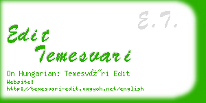 edit temesvari business card